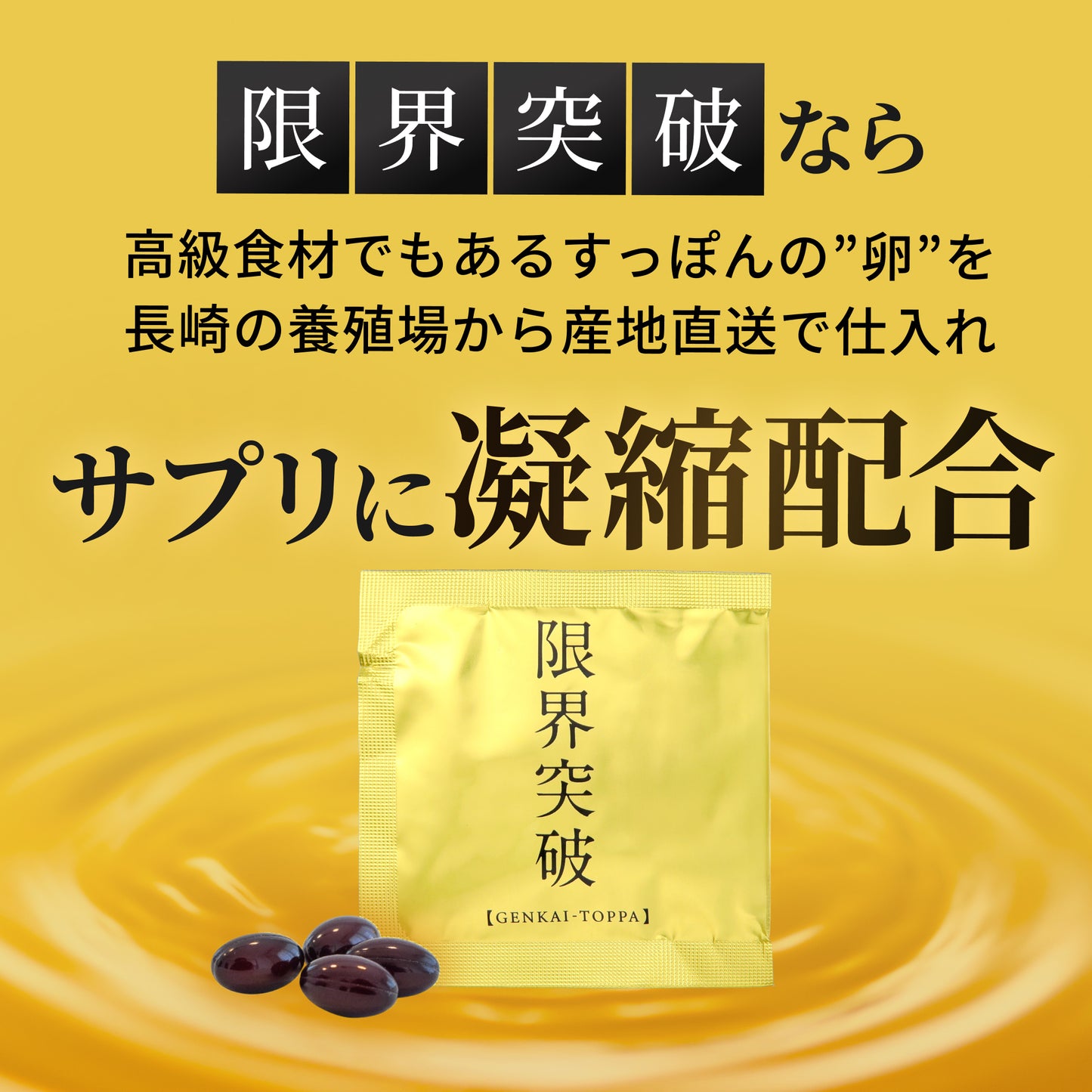 【定期購入】限界突破 | 飲んでも翌朝すっきり｜すっぽん卵・にんにくエキスサプリ